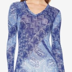 BCBGMaxAzria Jann Printed Top, XS